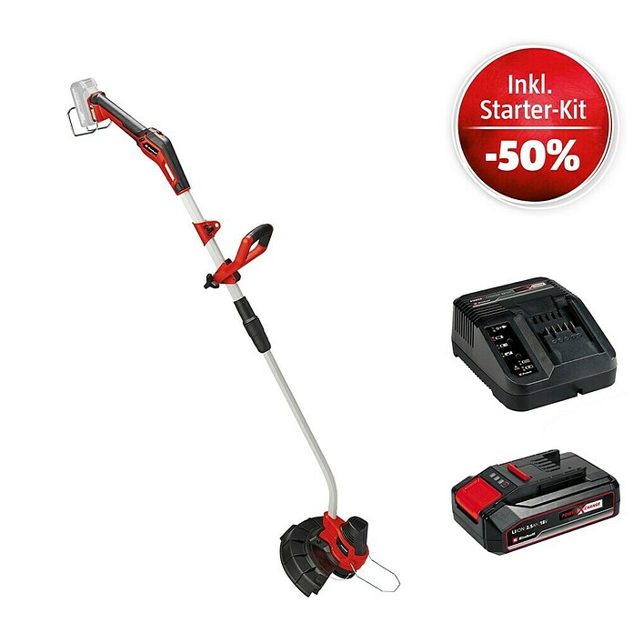 Einhell Power X-Change 18V Maschinenpaket (Akku-Rasentrimmer GE-CT 18/33 Li-Solo + Starter-Kit (-50%)) | BAUHAUS