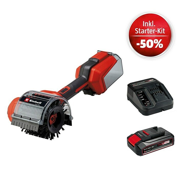 Einhell Power X-Change 18V Maschinenpaket (Akku-Reinigungsbürste Picobella 18/90 + Starter-Kit (-50%)) | BAUHAUS