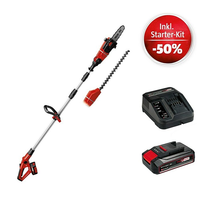 Einhell Power X-Change 18V Maschinenpaket (Akku-Multifunktionswerkzeug GE-HC 18 Li T Kit + Starter-Kit (-50%)) | BAUHAUS