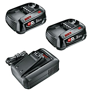 Bosch Power for All 18V Začetni set 18V (2 x baterija PBA 18V 2,5Ah, 1 x polnilnik AL 18V-44)