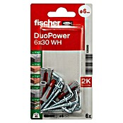 Fischer Duopower Universaldübel-Set (Durchmesser Dübel: 6 mm, Länge Dübel: 30 mm, 6 Stk.)