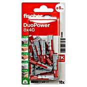 Fischer Duopower Universaldübel-Set (Durchmesser Dübel: 8 mm, Länge Dübel: 40 mm, 18 Stk., Nylon)