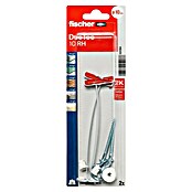 Fischer Duotec Kippdübel (Durchmesser Dübel: 10 mm, Länge Dübel: 40 mm, Geeignet für: Gipskartonplatten, 2 Stk., Mit Schrauben/Haken)