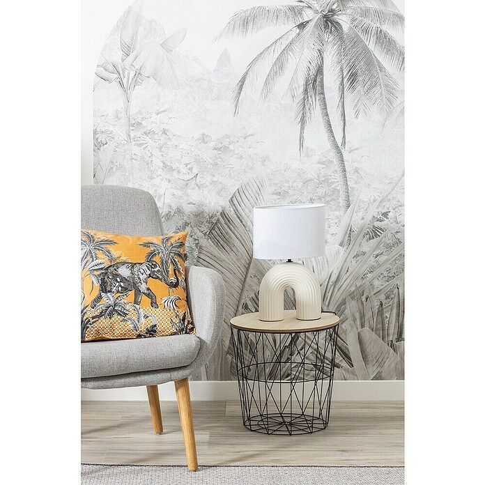 Vinilo de pared autoadhesivo Arco Tropic Dune (Blanco/Negro, 132 x 170 cm) | BAUHAUS