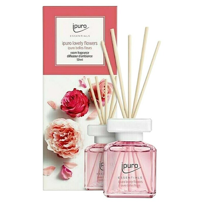 Ipuro Essentials Dišava za prostor Lovely Flowers  (1 kos, 50 ml) | 8479 - Raumdüfte | IDDL - Kerzen /Düfte | IDD - Trendy | ID - Trendy | I - Stadtgarten | BAUHAUS