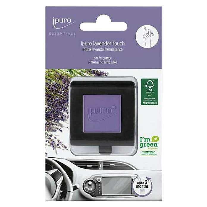 Ipuro Essentials Osvježivač zraka za automobile Lavender Touch  (Prikladno za: Automobili, 1 Kom.) | BAUHAUS