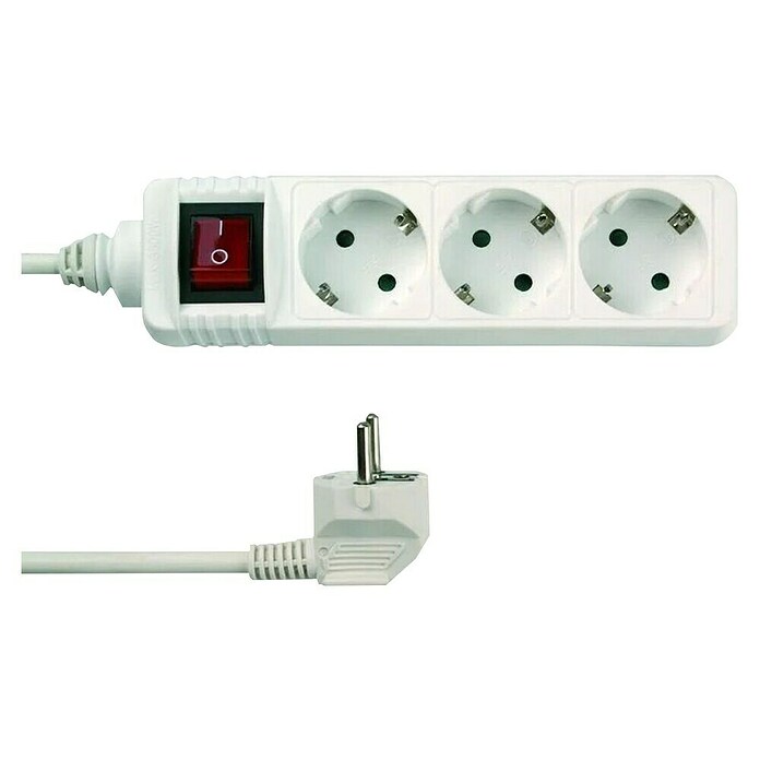 REV Produžni kabel s utičnicama  (Dužina kabela: 5 m, S prekidačem) | BAUHAUS