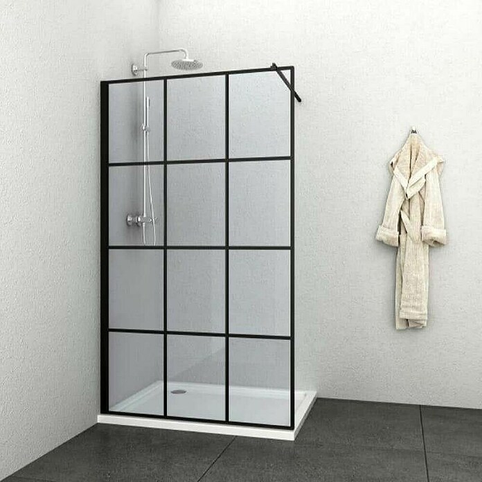 Sanotechnik Tuš stena Elite  (Š x V: 120 x 195 cm, Črna) | Tuš stene | Tuš kabine | Tuširanje | Kopalnica in sanitarije | Izdelki | BAUHAUS
