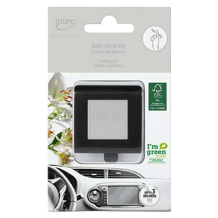 Ipuro Essentials Osvježivač zraka za automobile White Lily  (Prikladno za: Automobili, 1 Kom.) | BAUHAUS