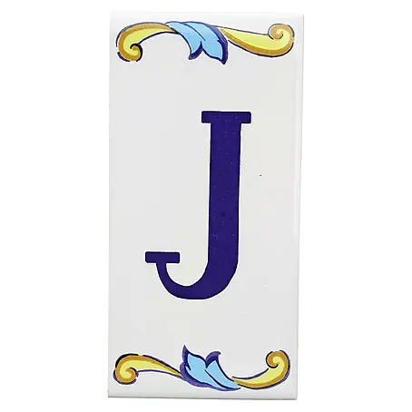Pavimento cerámico Letra J