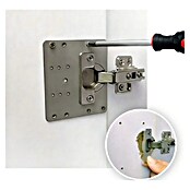 Micel Placa perforada (An x Al: 90 x 90 mm, Espesor: 1 mm, Específico para: Bisagras de cazoleta) | BAUHAUS