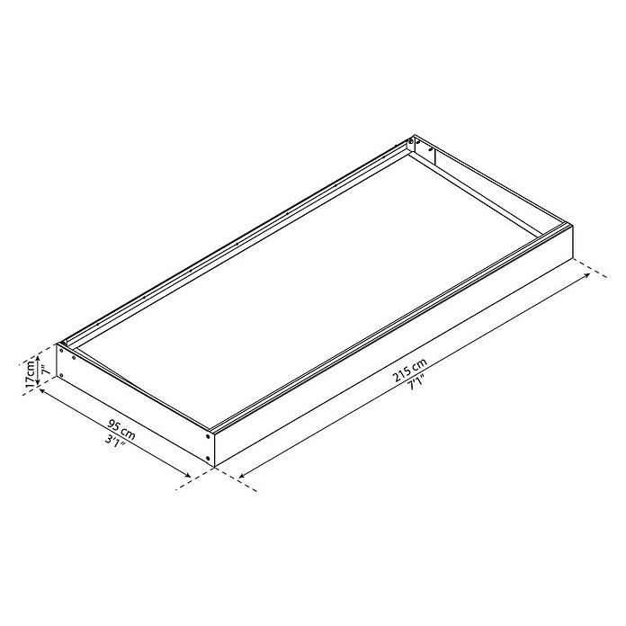 Palram – Canopia Nadstrešek za vhodna vrata Sophia  (215 x 95 x 17 cm, Antracitno siva) | 4816 - Vordächer | GBDF - Vordächer | GBD - Bauelemente | GB - Bauelemente | G - Holz/Bauelem | BAUHAUS
