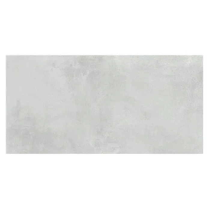 Halcón Pavimento porcelánico Madox - 60 x 120 cm, Gris, Mate, Rectificado, Espesor: 10 mm - Primer plano de una baldosa de porcelana de gres de color gris claro con aspecto de hormigón, ideal para interiores modernos y superficies resistentes.