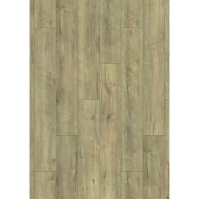 LOGOCLIC Aquaprotect Laminado Roble Mushroom Apollo - 1.288 x 195 x 8 mm, Roble Mushroom Apollo, AC5, Resistente al agua - Suelo con textura de madera en tonos claros que aporta calidez y un toque natural a cualquier espacio. La opción perfecta para un hogar elegante.
