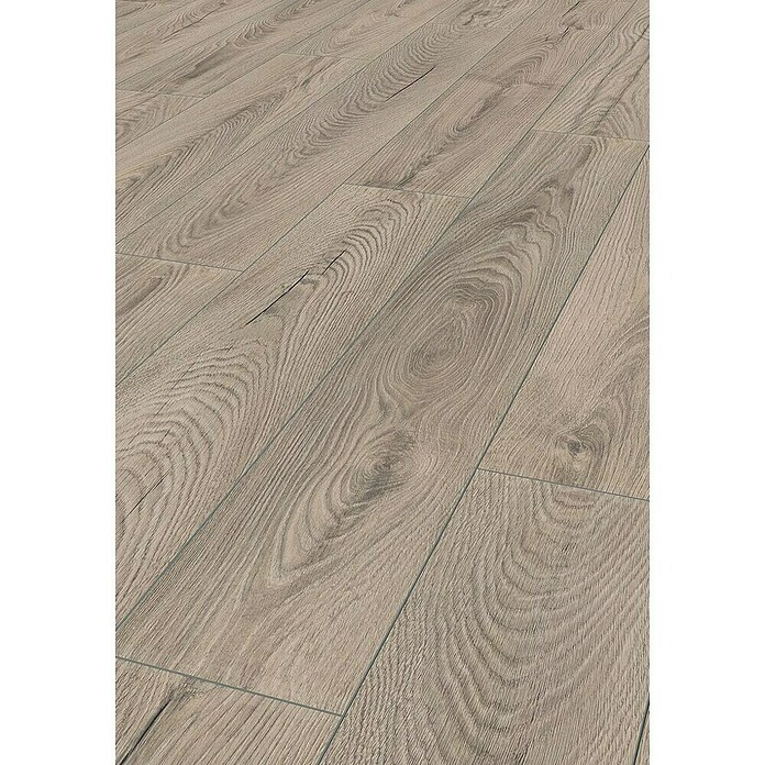 LOGOCLIC Aquaprotect Laminado Roble Mushroom (1.288 x 195 x 8 mm, Roble Mushroom, AC5, Resistente al agua) | BAUHAUS
