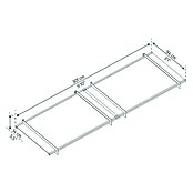 Palram – Canopia Marquesina para puerta Nancy (301 x 94 x 14 cm, Gris antracita) | BAUHAUS