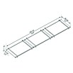 Palram – Canopia Marquesina para puerta Nancy (452 x 94 x 14 cm, Gris antracita) | BAUHAUS