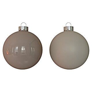 Weihnachtskugeln (Fine Alabaster, Glas, Durchmesser: 8 cm, 12 Stk.)