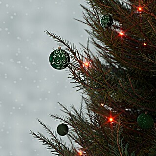 Weihnachtskugeln (Noble Green, Kunststoff, Durchmesser: 8 cm, 6 Stk.)