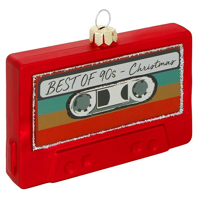 Christbaumschmuck Kassette (Rot, Glas, 10 x 2 x 7 cm) | BAUHAUS