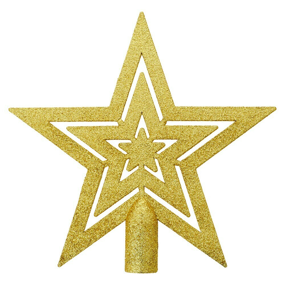 Puntale per albero di Natale a forma di stella, puntale per albero di Natale a forma di stella a 5 punte, decorazione per interni ed esterni | Leroy Merlin