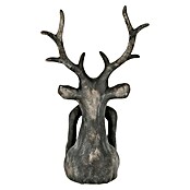 Dekofigur Hirsch Zen (L x B x H: 15 x 25,5 x 41 cm, Grau, Kunststoff, 1 Stk.) | BAUHAUS