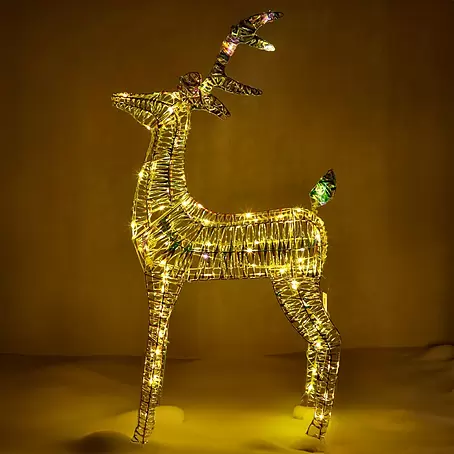 LED-Weihnachtsdekofigur Hirsch Bling