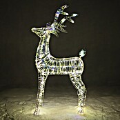 LED-Weihnachtsdekofigur Hirsch Bling (22 x 60 x 100 cm, Klar/Irisierend, Netzbetrieben, LED) | BAUHAUS