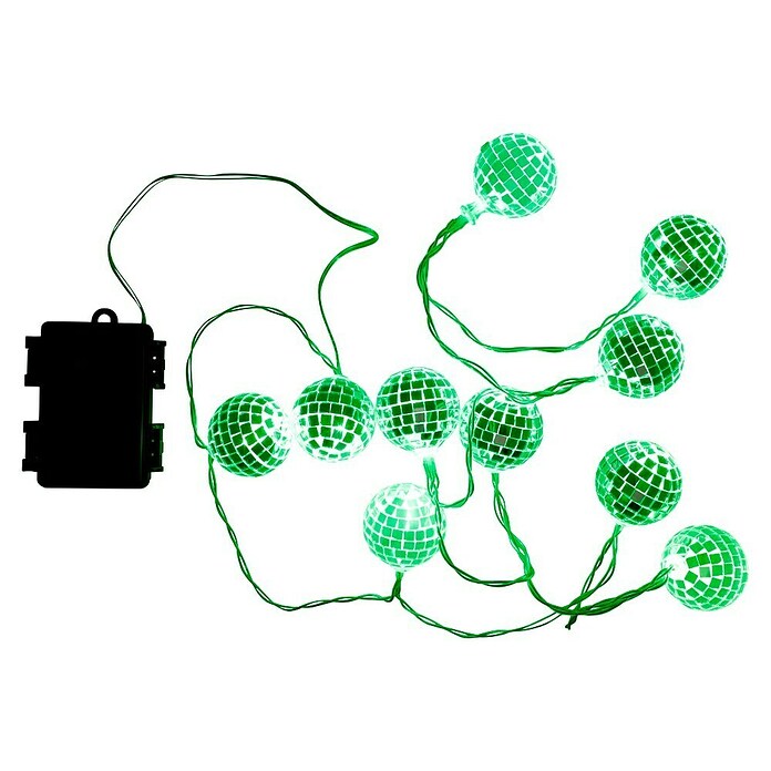 LED-Lichterkette Discokugel (Innen, Lichtfarbe: RGB, Anzahl Leuchtmittel: 10 Stk., Batteriebetrieben) | BAUHAUS