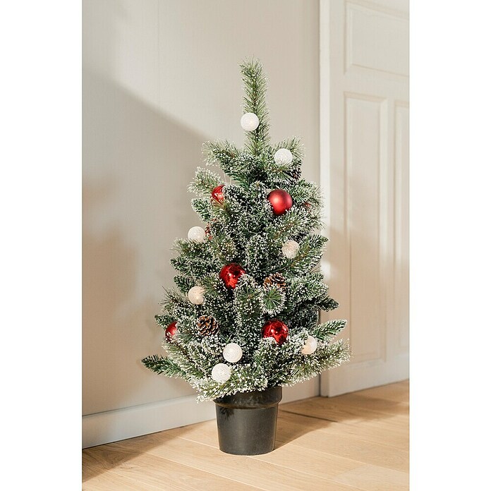 Künstlicher Weihnachtsbaum Kaprun (Höhe: 90 cm, Grün, LED-Beleuchtung) | BAUHAUS