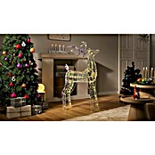 LED-Weihnachtsdekofigur Hirsch Bling (22 x 60 x 100 cm, Klar/Irisierend, Netzbetrieben, LED) | BAUHAUS