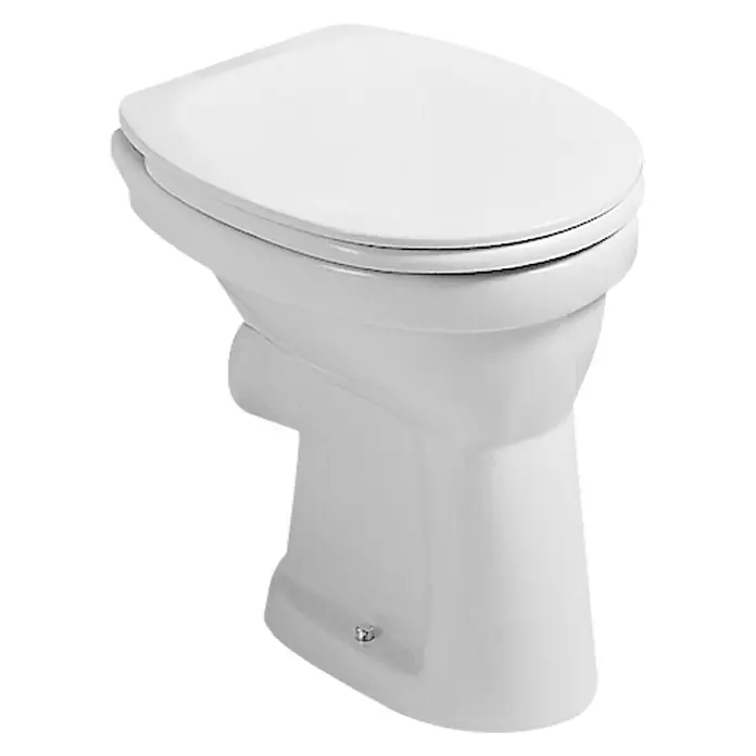 WC-Sitz Mit Slow-Close Funktion – Weiß, Länglich, Aus Schlagfestem Kunststoff
