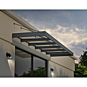 Palram – Canopia Pultvordach Sophia XL (565 x 140 x 17 cm, Anthrazitgrau, Farbe Dach: Klar) | BAUHAUS