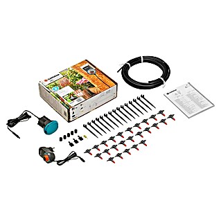 Gardena Micro-Drip Blumenkasten-Bewässerungs-Set (Einsatzbereich: Balkon, Passend für: 6 m Blumenkasten)