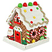 LED-Weihnachtsdekoleuchte Lebkuchenhaus (12 x 14 x 12 cm, Mehrfarbig, Batteriebetrieben, LED) | BAUHAUS