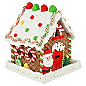 LED-Weihnachtsdekoleuchte Lebkuchenhaus (12 x 14 x 12 cm, Mehrfarbig, Batteriebetrieben, LED) | BAUHAUS