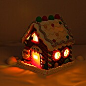 LED-Weihnachtsdekoleuchte Lebkuchenhaus (12 x 14 x 12 cm, Mehrfarbig, Batteriebetrieben, LED) | BAUHAUS