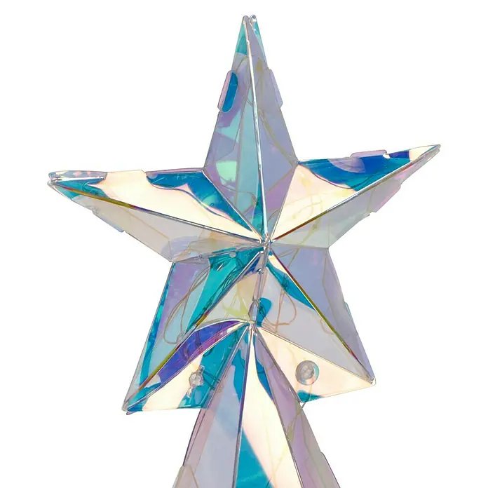 Tween Light Lámpara LED decorativa con caja de regalo - Multicolor, L x An x Al: 19 x 19 x 38 cm, Árbol - Estrella brillante para árbol de Navidad con colores brillantes, ideal para iluminación festiva y un ambiente mágico navideño.