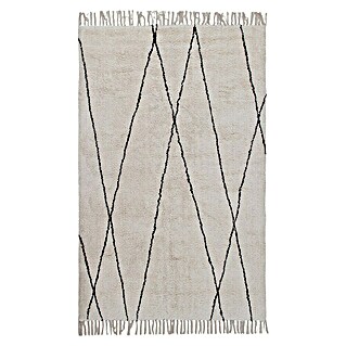 Vloerkleed Cotton Berber (Beige / Zwart, 160 x 230 cm)