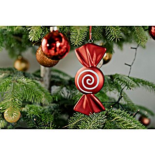 Christbaumschmuck Bonbon (Rot, Kunststoff, 1 Stk., 8 x 5 x 22 cm)