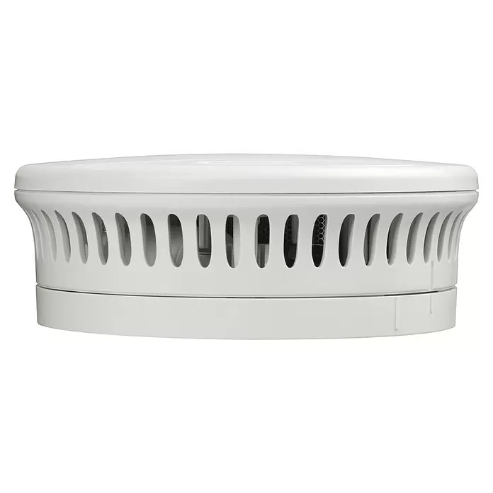 Abus Rauchwarnmelder-Set RWM90 - Alarmsignal: 85 dB, 3 Stk., Höhe: 36 mm - Weißer Rauchmelder aus Kunststoff mit umlaufenden Lüftungsschlitzen.