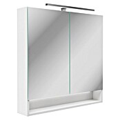 Camargue Curve LED-Spiegelschrank (B x H: 80 x 79,8 cm, Spanplatte, Weiß) | BAUHAUS