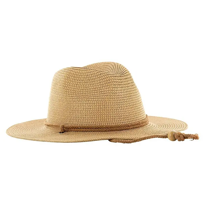 Sonnenhut Anita - Beige, Einheitsgröße - Sonnenhut aus Stroh mit braunem Band. Der Strohhut ist ideal, um Ihr Gesicht und Ihren Hals vor der Sonne zu schützen.