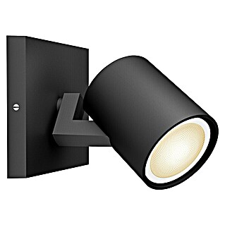 Philips Hue LED-Deckenstrahler White Ambiance Runner (4,2 W, L x B x H: 9 x 11 x 10,7 cm, Schwarz, Mehrfarbig, 1 Stk.)