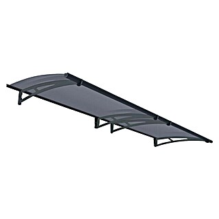 Palram – Canopia Pultvordach Aquila (302 x 91,5 x 17,5 cm, Anthrazit, Farbe Dach: Grau)