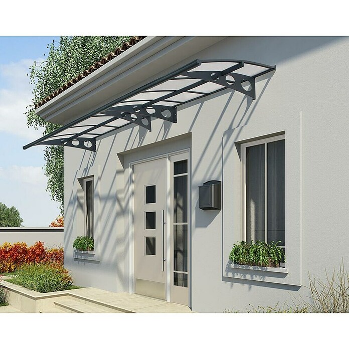 Palram – Canopia Marquesina para puerta Herald (447 x 139 x 33 cm) | BAUHAUS