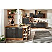 Respekta Cocina de isla Hilde (Ancho: 310 cm, Gris, Con electrodomésticos) | BAUHAUS