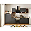 Respekta Cocina de isla Hilde (Ancho: 310 cm, Gris, Con electrodomésticos) | BAUHAUS