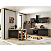 Respekta Cocina de isla Hilde (Ancho: 310 cm, Gris, Con electrodomésticos) | BAUHAUS