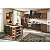 Respekta Cocina de isla Hilde (Ancho: 280 cm, Gris, Con electrodomésticos) | BAUHAUS